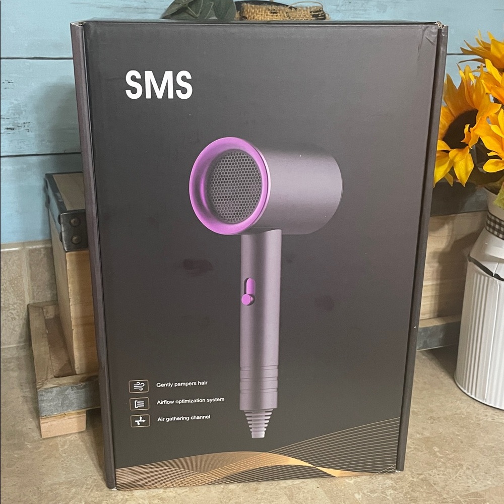 New in box Purple and Black Hair Dryer
